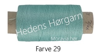Moravia Hør 40/2 farve 29 Lys turkis grøn